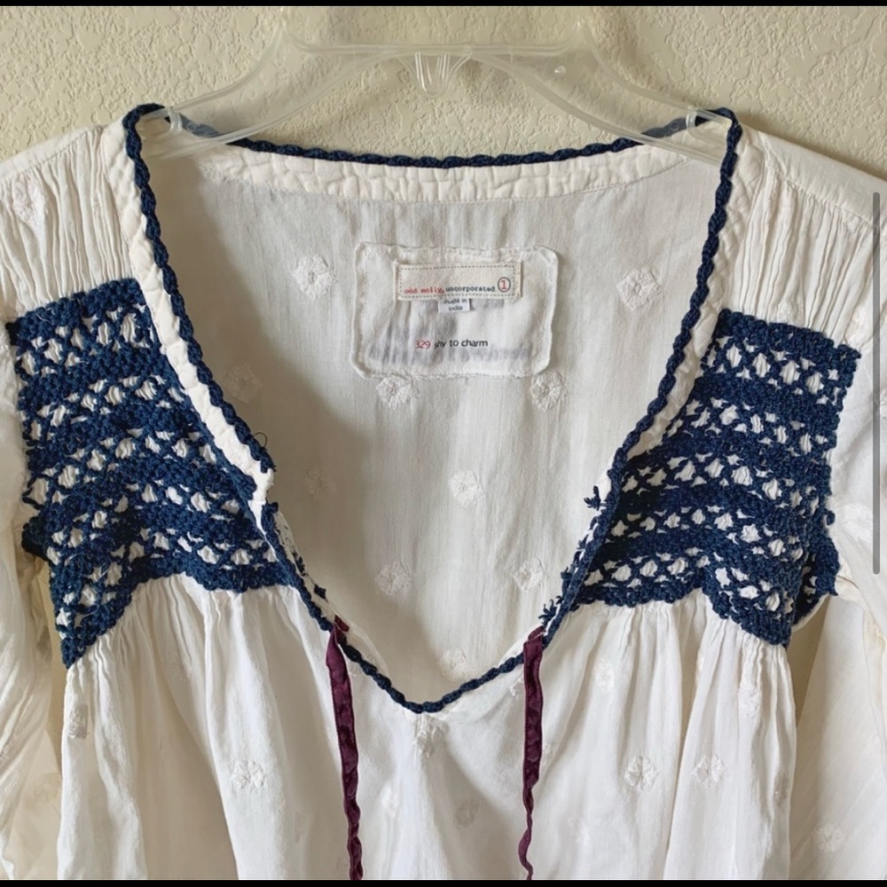 Odd Molly Peasant Style Blouse Size S (1) - Picture 3 of 14
